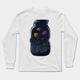 Glitching Mason Jar Long Sleeve T-Shirt